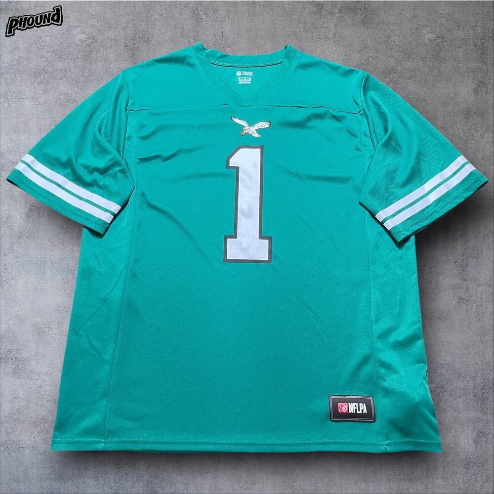 Philadelphia Eagles Jersey Mens XL Green NFL Football Hurts 1 NFL Team Apparel